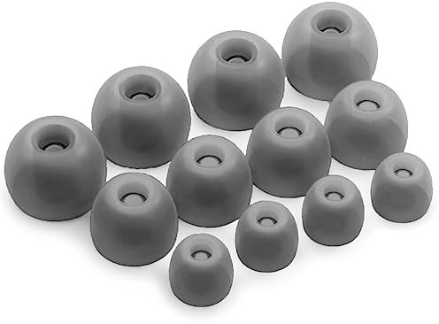 Okuli 12 x Écouteurs en Silicone Embouts d'oreilles pour Samsung Galaxy Buds 2 Casque Écouteurs en Noir