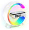 Tageslichtwecker, Lichtwecker Sonnenaufgang Wecker mit Licht, Wake up Light, Wireless Charger Led Smart Tischlampe Bluetooth-Lautsprecher 13 Modi für Erwachsene Kinder Schlafzimmer