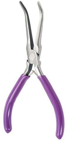 PEUTIER Pinze per Lische di Pesce, Pinzette Professionale con Manico Antiscivolo, Acciaio al Carbonio per Bloccare ed Estrarre Piccole Lische di Pesce