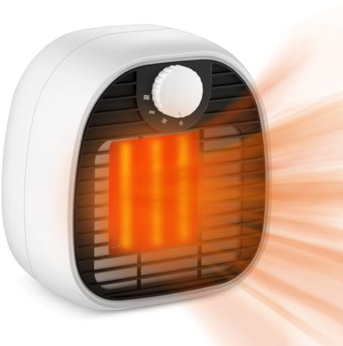 Mursche Heizlüfter Energiesparend Heizung Keramik - Heizgeräte Elektrisch 3 Modi PTC Keramik Heizstrahler Innenraum 1000W Oszillation Räume Heizofen Elektroheizer Überhitzungsschutz