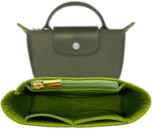 Sunshine smile Organizador para bolso Longchamp, Organizador para Longchamp Pliage, Organizador de bolsillos interiores, Organizador de bolsos, Bolso de mano de fieltro con múltiples bolsillos