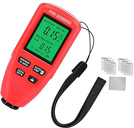 Cabilock Digital Paint Thickness Gauge for Automotive Portable Non-destructive Auto Car Paint with High Strength Abs Shell Precise Coating Measurement Tool for Metal Plating Enamel Chrome