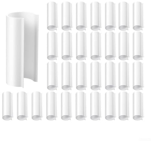 Pratico kit di 32 morsetti per serre, coperture per file e protezione dagli uccelli, compatibile con tubi in PVC (12,7 mm)