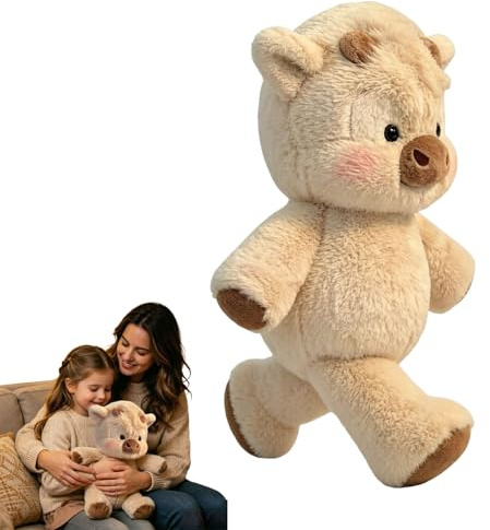 Peluche Che Corre, Pupazzo mucc a che corre, 45cm Cuscino Morbido E Soffice, Bambola Da Collezione A Forma Di Pecora In Stile Cartone Animato, running peluche panda, orso, orsetto, maialino (#08)