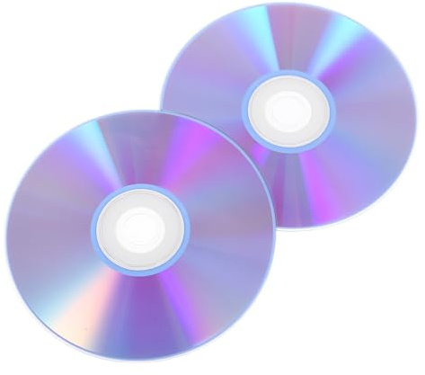 MAGICLULU 2 Discos CD-r Grabables para Grabar Audio y Datos de Alta Capacidad Superficie para Impresión , Ideales para Respaldo de Llamadas y Uso en Casa