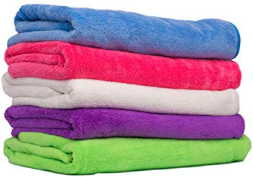 YSN Home Collection YSN101 Duschtuch 1 oder 2 Stück 70 x 140 cm (1 Stück, Pink)