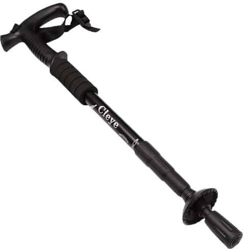 Trekking Pole Telescopic Anti-shock Hiking Pole Lightweight Aluminum Alloy Walking Pole-Stick for Walking Snow Mountain Climbing Outdoor Climbing Backpacking