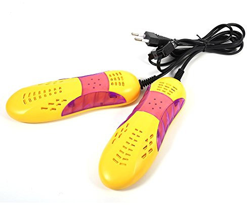 Boquite Valentinstag Karneval Home Schuhtrockner Schuhe wärmer, Deodorant Entfeuchten Gerät Kunststoffschale EU-Stecker, Voilet Light Schuhtrockner Heizung wärmer Stiefel, Schuhe Heizun