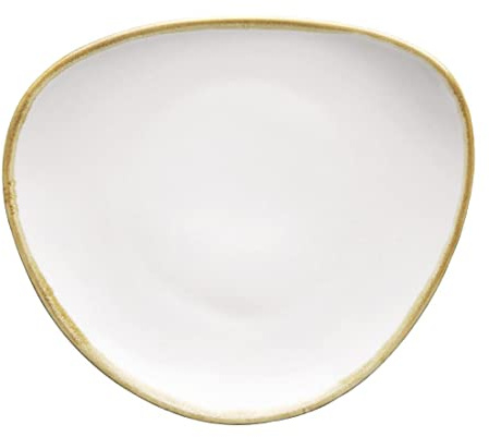 Olympia Kiln driehoekige borden krijtwit 165mm (Box 6)