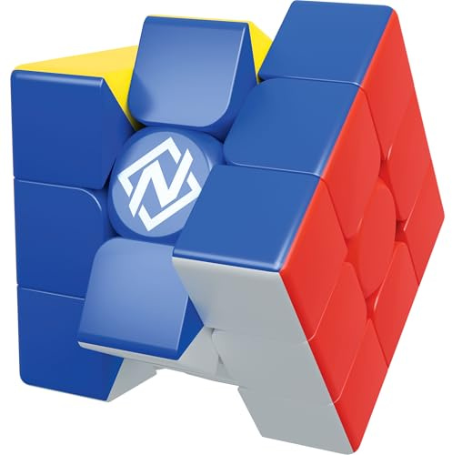 Nexcube 3x3 Classic, Cubo per Speedcuber, Massima Velocità, Senza adesivi con Riposizionamento Preciso e doppio sistema di regolazione - Multicolore