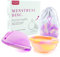 FENYW Menstruationsscheibe Set, Periodenscheibe, Menstrual Disc mit 2 Periodenscheiben der Größe S+L und Aufbewahrungstaschen, aus medizinischem Silikon für Aktive Frauen Sport,Schwimmen