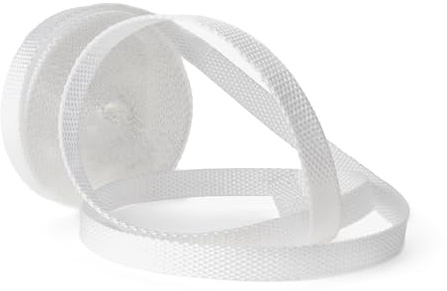 IdeaGenesis - Cinta Persiana 14 MM Ancho x 6 M Blanca Enrollable Recambio Resistente Recogedor Cuerda Carrete Interior Tirantes Correa Duradera Repuesto Universal Facil Montaje (Blanca, Cinta14mm)