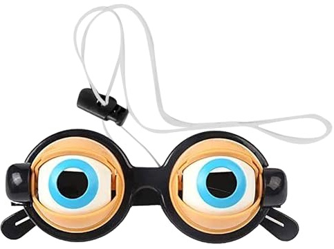 xadsiklan Divertidos lentes de Halloween para broma, ojos de broma, para adultos, niños, accesorios de decoración de fiesta