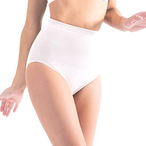 Lytess Culotte Amincissante Ventre Plat - Taille Haute et Minceur - Actifs cosmétiques naturels - Résultats Minceur Prouvés- Blanc XL - 46-48