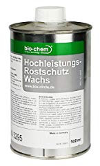 bio-chem HOCHLEISTUNGS-ROSTSCHUTZ WACHS Langzeit-Korrosionsschutz 500 ml Weißblechdose SCHÜTZEN Sie Ihr Auto Ihre Gartengeräte Forstmaschinen Baumaschinen Maschinen vor Korrosion und Witterung