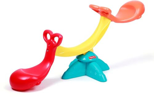 🐋 Fisher Price Happy Whale Seesaw for two | Compact size makes it great for the garden and home | Rocker Swing with seats for kids