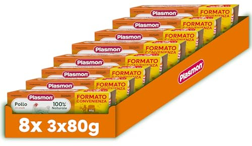 Plasmon Omogeneizzato di Pollo 3x80g (8 Confezioni)