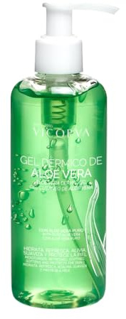Vicorva | Gel Dérmico Aloe Vera | Rápida Absorción | Todo Tipo de Pieles | Regenerante, Hidratante y Calmante | Vegano | Ingredientes Naturales | Fabricado en España | 250ml