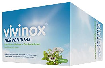 vivinox Nervenruhe Beruhigungsdragees: Pflanzliches Beruhigungsmittel mit Baldrian für Unruhezustände und nervös bedingte Einschlafstörungen, 100 Stk.