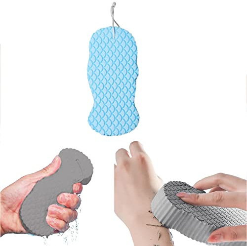 Super Soft Exfoliating Bath Sponge, Spa Scrub Dead Skin Remove, Magic Exfoliating Bath Sponge, Dead Skin Remover for Body, Skin Friendly and Reusable, Shower Sponge for Adult, Baby, Pregnant Women