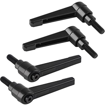 efuturetime® 4PCS Poignées de Serrage Réglables M6, Poignée de Levier de Serrage Rapide en Acier avec 16mm Goujon