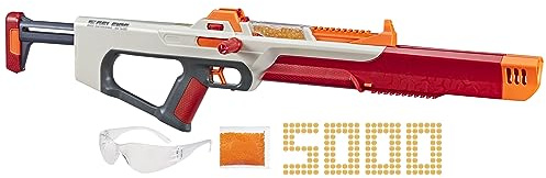 Nerf Pro Gelfire Ghost Bolt Action Blaster, Removable Boost Barrel, 5000 Gel Rounds, 100 Round Integrated Hopper, Eyewear, Ages 14 & Up