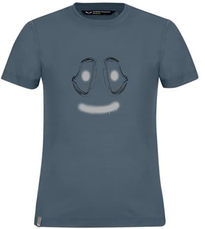 Salewa Graphic Dry S/S Tee K T-Shirt, Java Blue, 104 Unisex