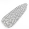Encasa XO Ironing Board Cover with 4mm Extra Thick Felt Pad for Steam Press – Grey - (Fits Standard Boards of Large 125x39 cm) Elastic Fitting, Heat Reflective, Protective