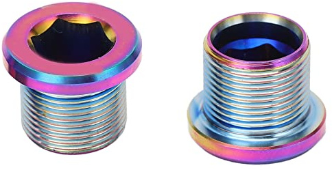 Vite a manovella per bici in lega di titanio resistente alla ruggine set vite di fissaggio per bici da strada m15 x 12 mm 2 pz (colore )