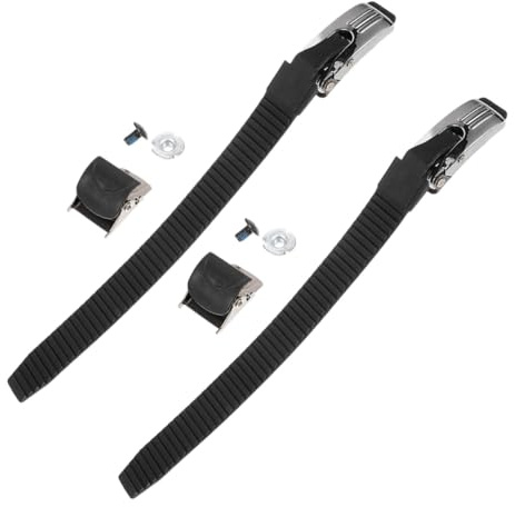 HOMOBABE Hebillas para Correas De Patines En Línea 2 Pcs, Correa De Repuesto De PVC, Cinturón De Energía con Tornillos, Accesorio para Patines De Niños y Adultos, Uso En Pista y Exterior