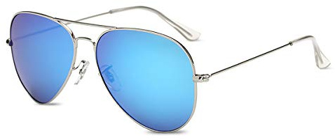 LumiSyne Retro Gafas De Sol Para Hombre Mujer Estilo Piloto Gafas Polarizadas Protección UV 400 Lente Espejo Marco De Metal Para Conducir Viajar