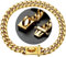 Gold Hundehalsband Halskette, widerstandsfähiges Edelstahl Gold Halsband, Robuste 316L Edelstahl Metallkette, geeignet für kleine, mittlere und große Hunde (Gold-40.64cm/16inch)