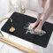 Bingobang Tapis de bain antidérapant en caoutchouc extra doux, anti-moisissure, lavable en machine, pour sol de salle de bain, baignoire (noir) 60 x 40 cm