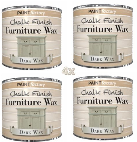 BURAKH Pack of 4 200ml Dark wax Chalk Finish Furniture Paint Wax Smooth Touch | Finishing Furniture Wax for Wood & Chalk Paint | 200ml