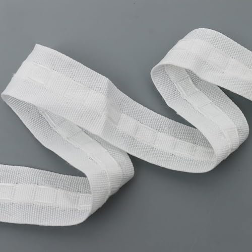 30m Ultra Long Curtain Header Heading Tape,Curtain Heading Tape,White Pencil Pleat HeaderTape for Detachable Curtain,Window Curtain,26mm In Width,30m In Length