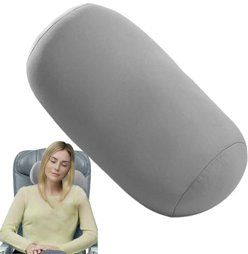 Mikroperlen-Rückenkissen – bequemes Rollkissen | Kopfkissen Mikroperlen-Schlauchkissen zur Vorbeugung von Nackenmüdigkeit und Förderung eines erholsamen Schlafes (Grau)