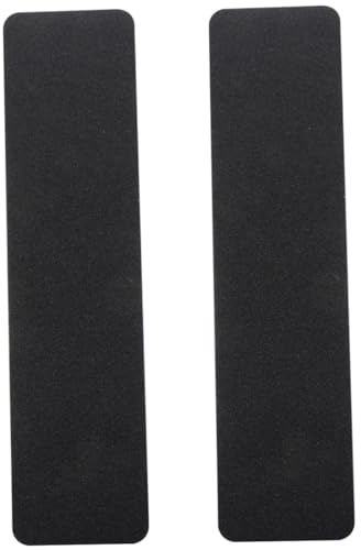 iplusmile Tiras Antideslizantes Para Suelo, Cinta Antideslizante De Pvc Negra, Resistente Al Desgaste, Adhesiva Para Escaleras y Ducha, 2 Piezas (15 Cm x 61 Cm), Seguridad Baño y Exteriores