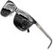 DUCO Polarisiert Sonnenbrille für Herren mit UV400 Schutz Retro Rechteckig Rahmen Ultraleichte Metallrahmen Brillengläser Fahrerbrille Sportsonnenbrille 3029H (Gunmetal)