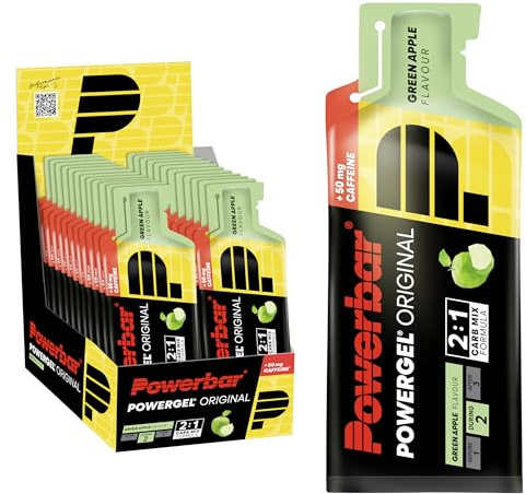 Powerbar PowerGel (24x41g) Green Apple (with caffeine) - Energie & Ausdauer - Energie-Gel