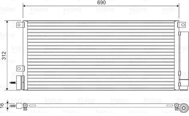 Valeo 822576 - Kondensator, Klimaanlage