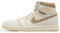 Nike Air Jordan 1 Retro Hi OG Craft Herren Basketball Trainers FD8631 Sneakers Schuhe (UK 8 US 9 EU 42.5, sail Pale Vanilla Black 100)