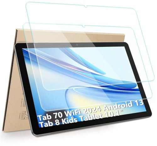 Hianjoo 2-Stück Schutzfolie Kompatibel für Blackview Tab 70 WiFi 2024 Android 13 10,1 Zoll, Displayschutz Kompatibel für Blackview Tab 8 Kids Tablet 10.1'', Anti-Kratzer, Bläschenfrei, 9H Härte