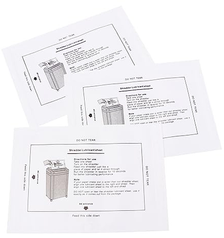 STOBOK 8pcs Portable Shredder Lubricating Oil Paper for Enhanced for Office and School Use Easy Non-Spill Maintenance