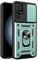 YSONCHAN Custodia per TCL 40 SE 4G/TCL 40SE 4G, Cover Protettiva con Obiettivo Case Antiurto, con Anello Magnetico e Supporto, Custodia Bumper Robusta. Verde