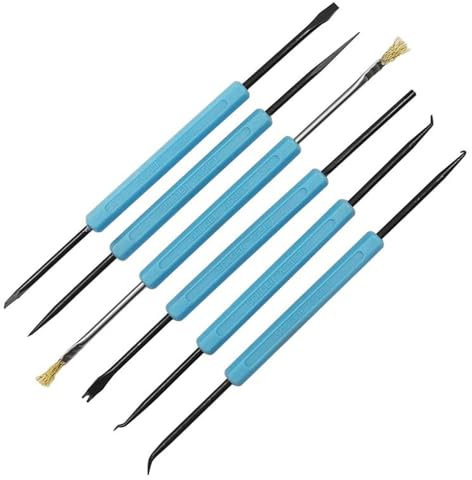 6 Stück Lötwerkzeug Set für Lötarbeiten, Löthilfe-Set Hilfsmittel Doppelseitigen Solder Assist Tools Lötzubehör