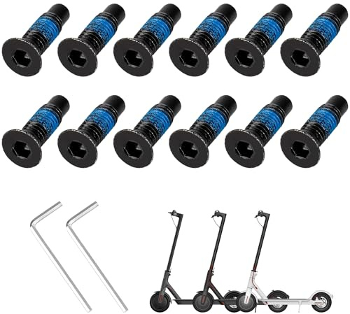 14 tornillos para la frente del scooter, accesorios, tornillos de fijación, tornillos de repuesto para scooter, accesorios de repuesto, scooter eléctrico, compatible con Xiaomi M365, G30, F30/F Serie
