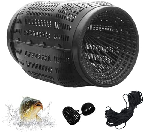 Trampa para Peces - Trampa Portátil para Peces De Cebo, Jaula De cangrejos, Aparejos De pescas para Agua Salada De Agua Dulce Lago Estanque Anguila Camarón pescas Al Aire Libre