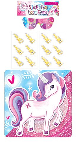 Henbrandt Pin The Horn On The Unicorn Party Game Girls Kids Fairies Accessories Birthday