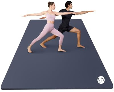 RYTMAT Large Exercise Mat 200×130cm NBR 10mm Thick Yoga Mat Gym Mat for Home Aerobics Fitness Yoga Pilates Training