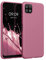 kwmobile Hülle kompatibel mit Samsung Galaxy A22 5G Hülle - weiches TPU Silikon Case - Cover geeignet für kabelloses Laden - Dark Rose